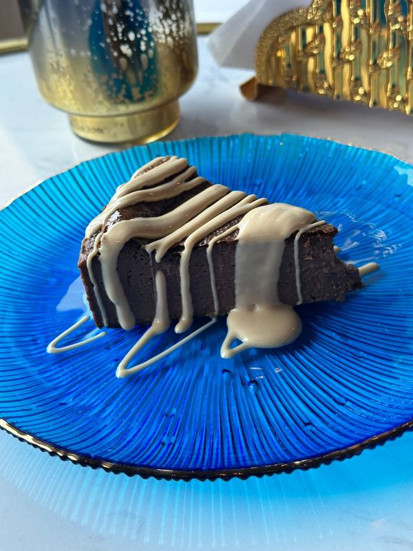 Chocolate Sebastian Cheese Cake Slice