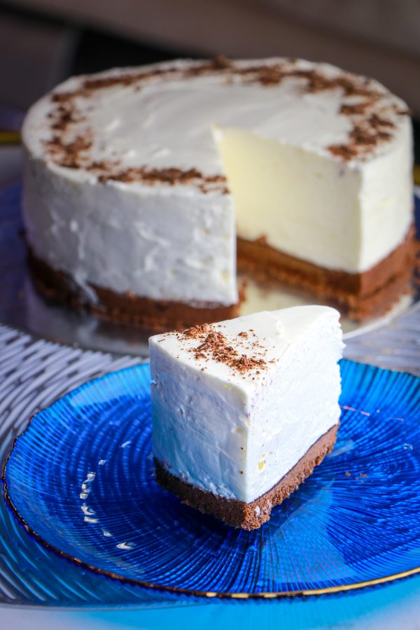 White Chocolate Cake Slice