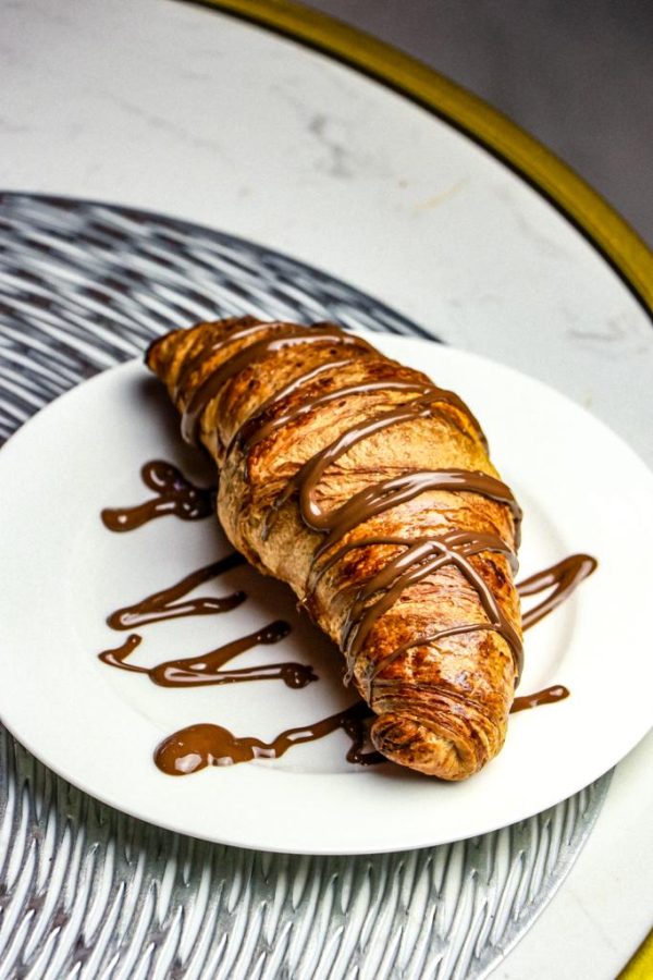 Croissant with topping