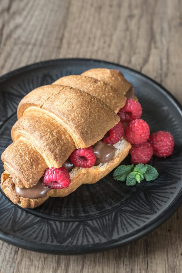 Croissant with Nutella and Fresh Fruit